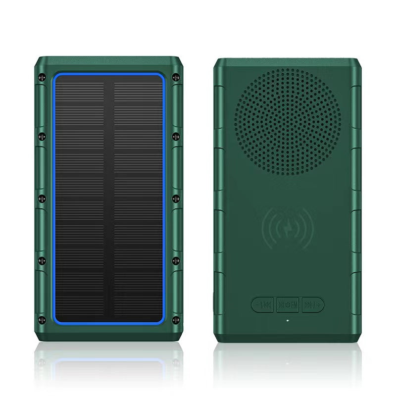 SUPSAS24 Solar Power Bank with Bluetooth Speaker