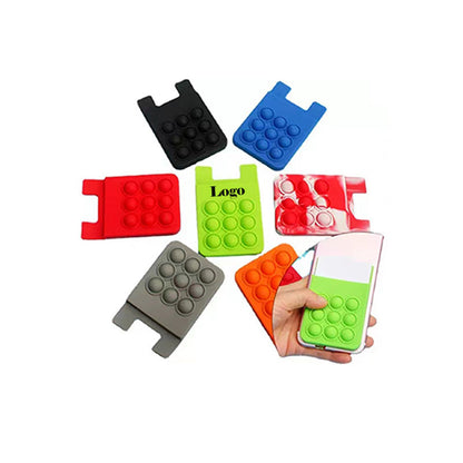 SUPSAS45 Fidget Silicone Phone Card Holder