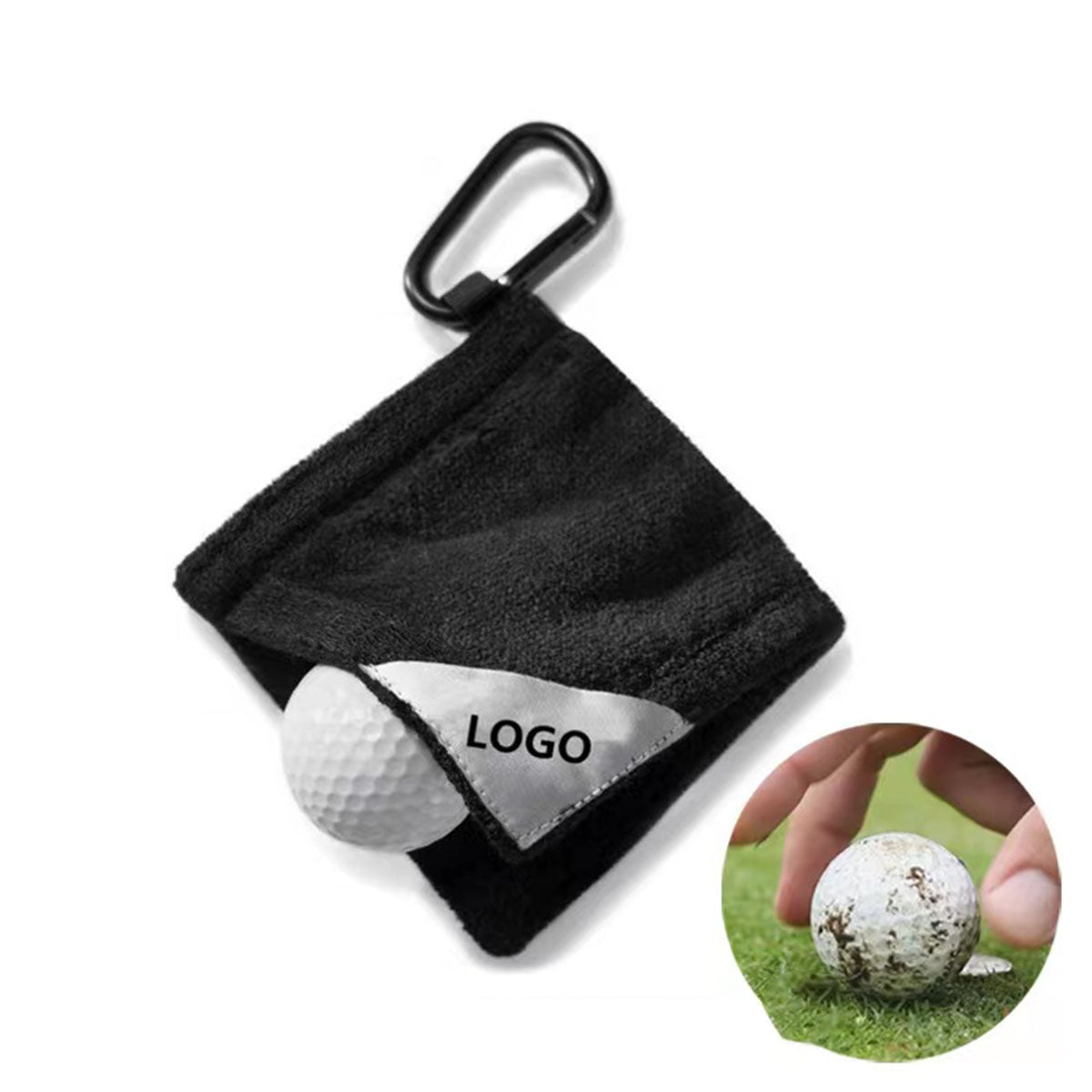 SUPSAS67 Portable Microfiber Golf Ball Towel