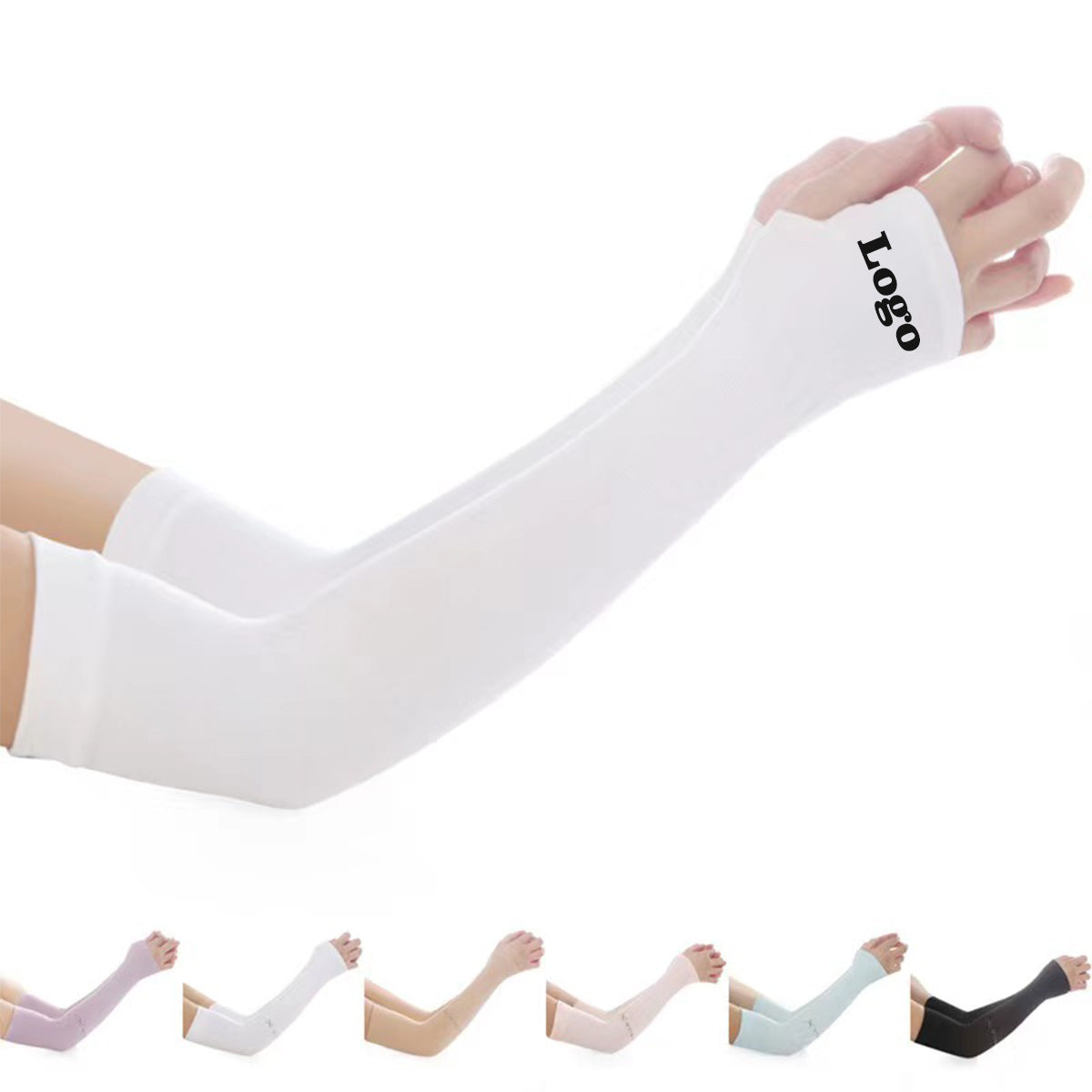 SUPSAS73 Cooling Ice Silk Arm Sleeves