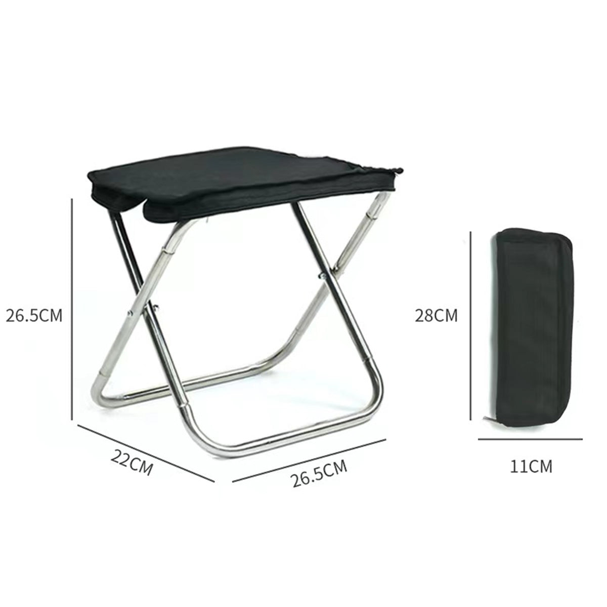 SUPSAS86 Portable Folding Storage Bag Stool