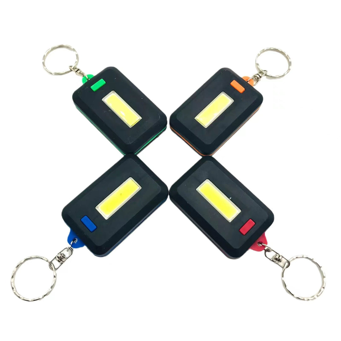 SUPSAS91 Tragbarer Mini-COB-LED-Taschenlampen-Schlüsselanhänger