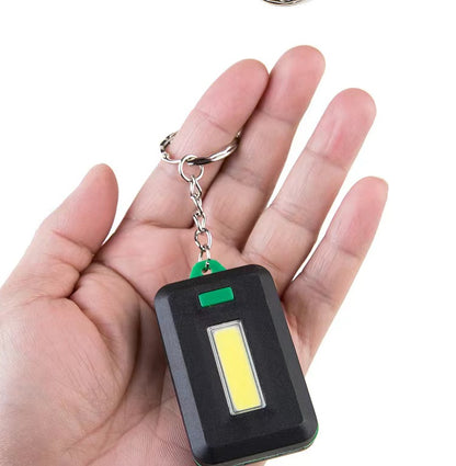 SUPSAS91 Tragbarer Mini-COB-LED-Taschenlampen-Schlüsselanhänger