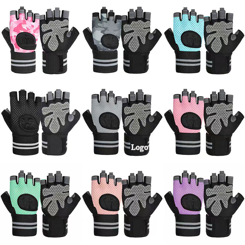 SUPSAS96 Half Finger Bicycle Gloves with Anti Slip Shock