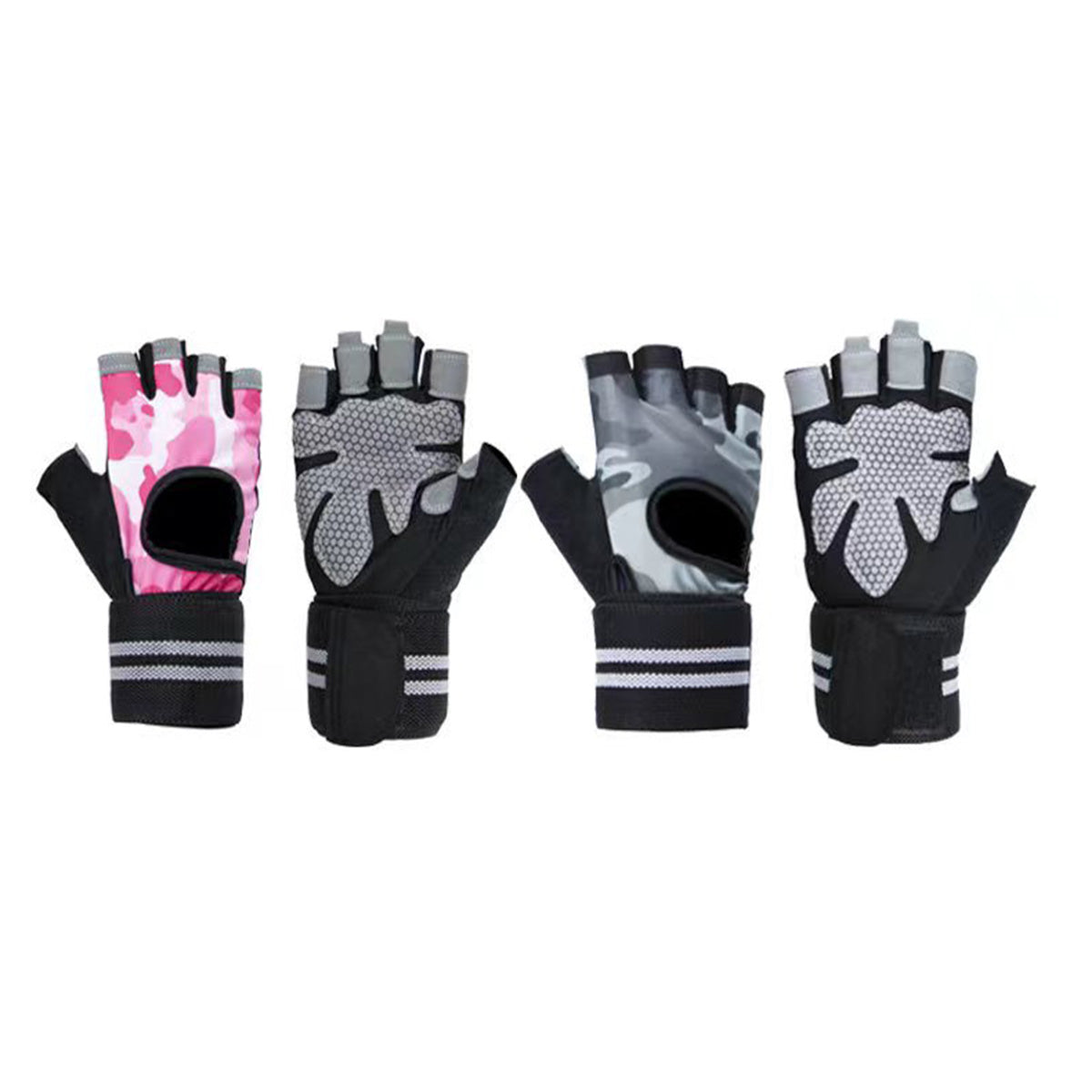 SUPSAS96 Half Finger Bicycle Gloves with Anti Slip Shock