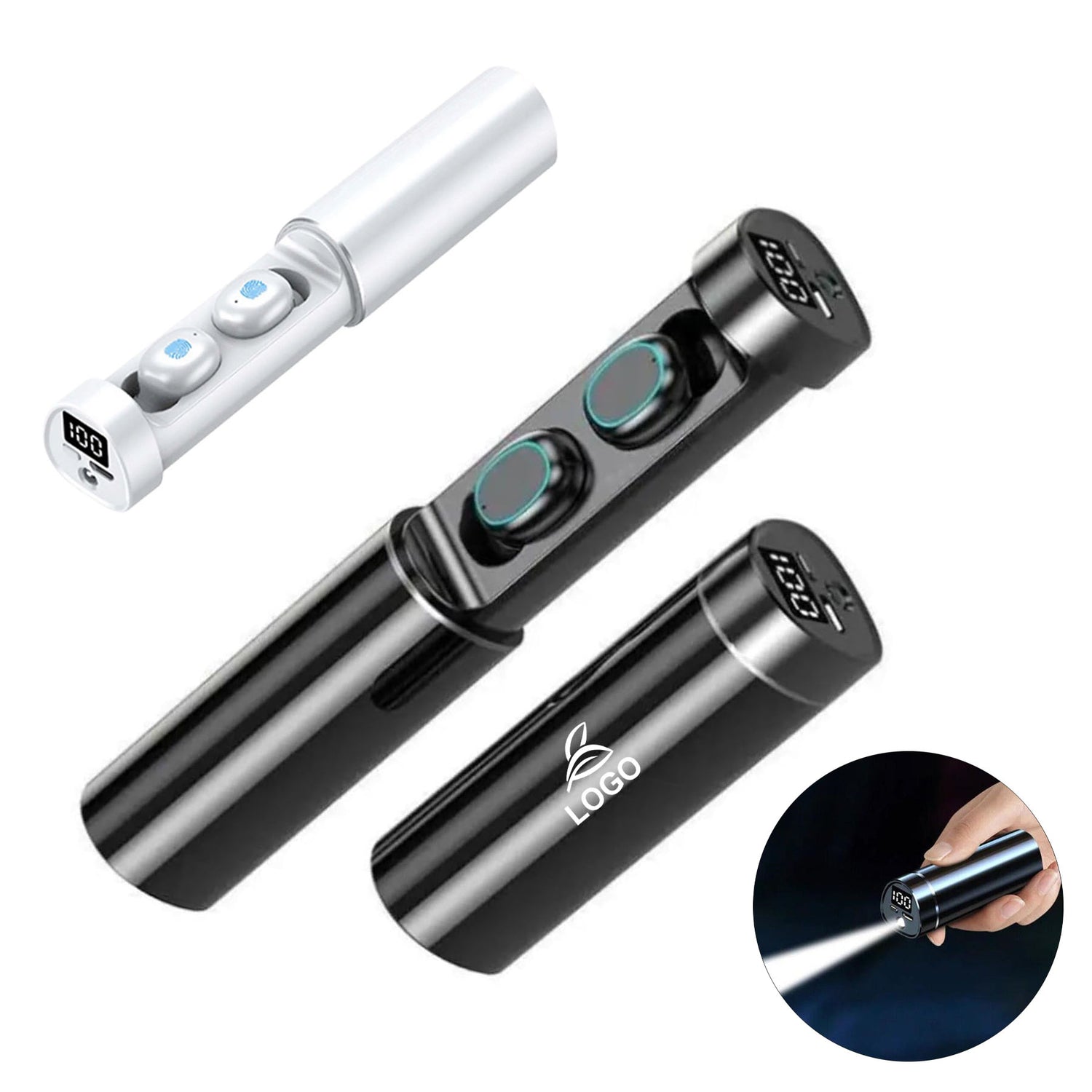 SUPSAW108 Bluetooth Wireless Earbuds With Flashlight