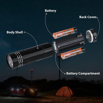 SUPSAW113 Aluminum LED Flashlight With Strap