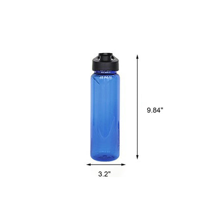 SUPSAW128 24Oz Clear Water Bottles With Straw