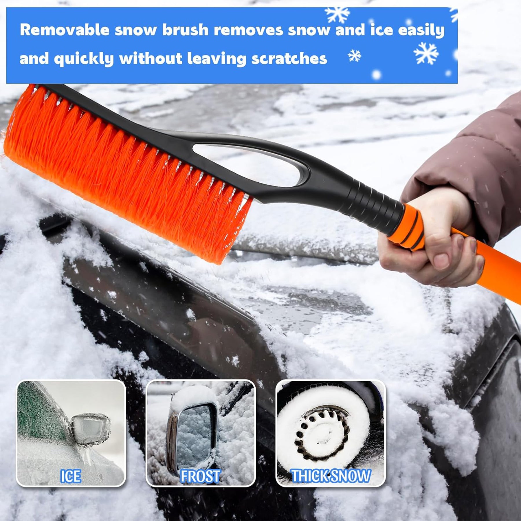 SUPSAW144 Ice Scraper Snow Brush