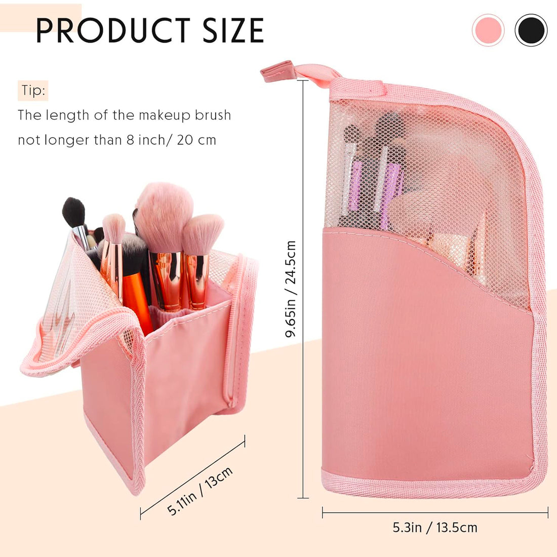 SUPSAW150 Travel Makeup Brush Holder