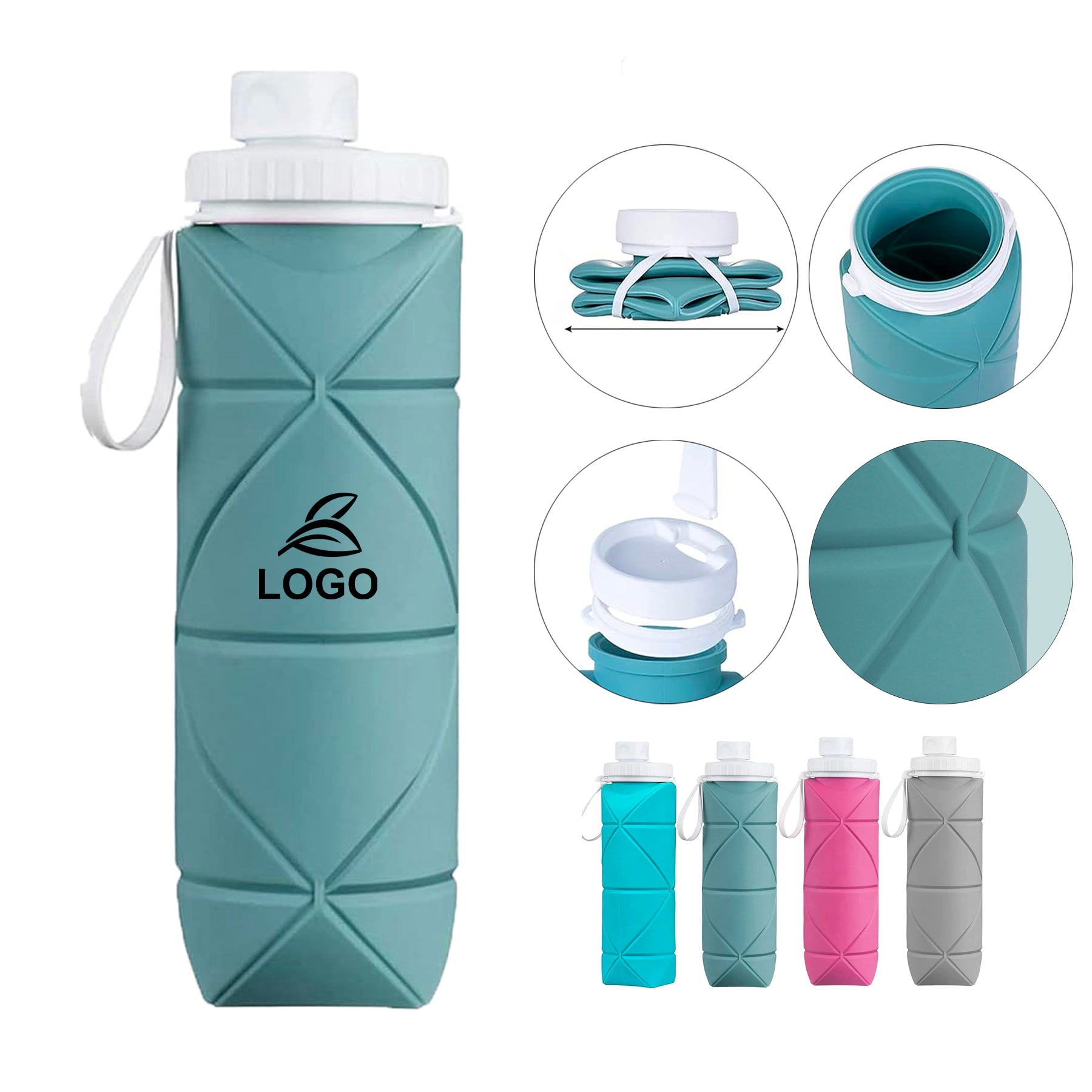 SUPSAW165 Foldable Travel Water Bottle