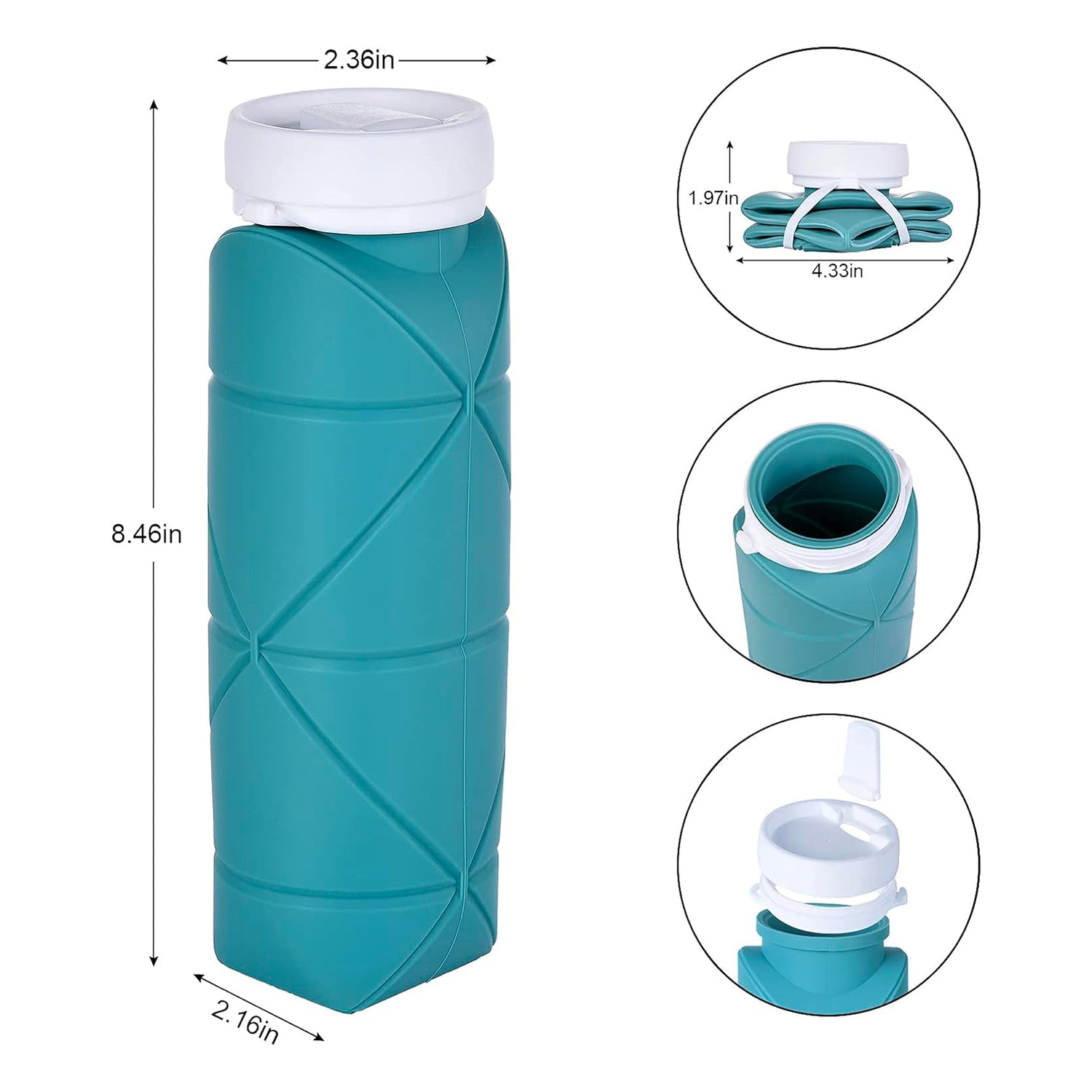 SUPSAW165 Foldable Travel Water Bottle