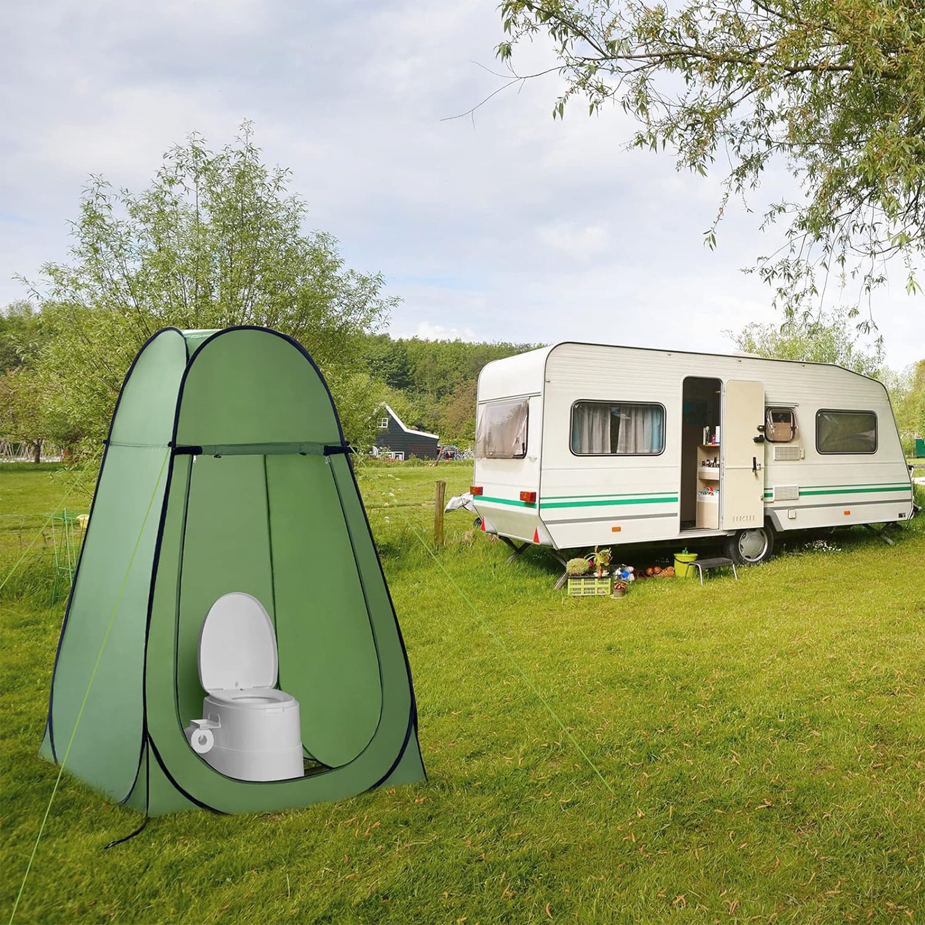 SUPSAW177 Portable Pop Up Privacy Shower Tent