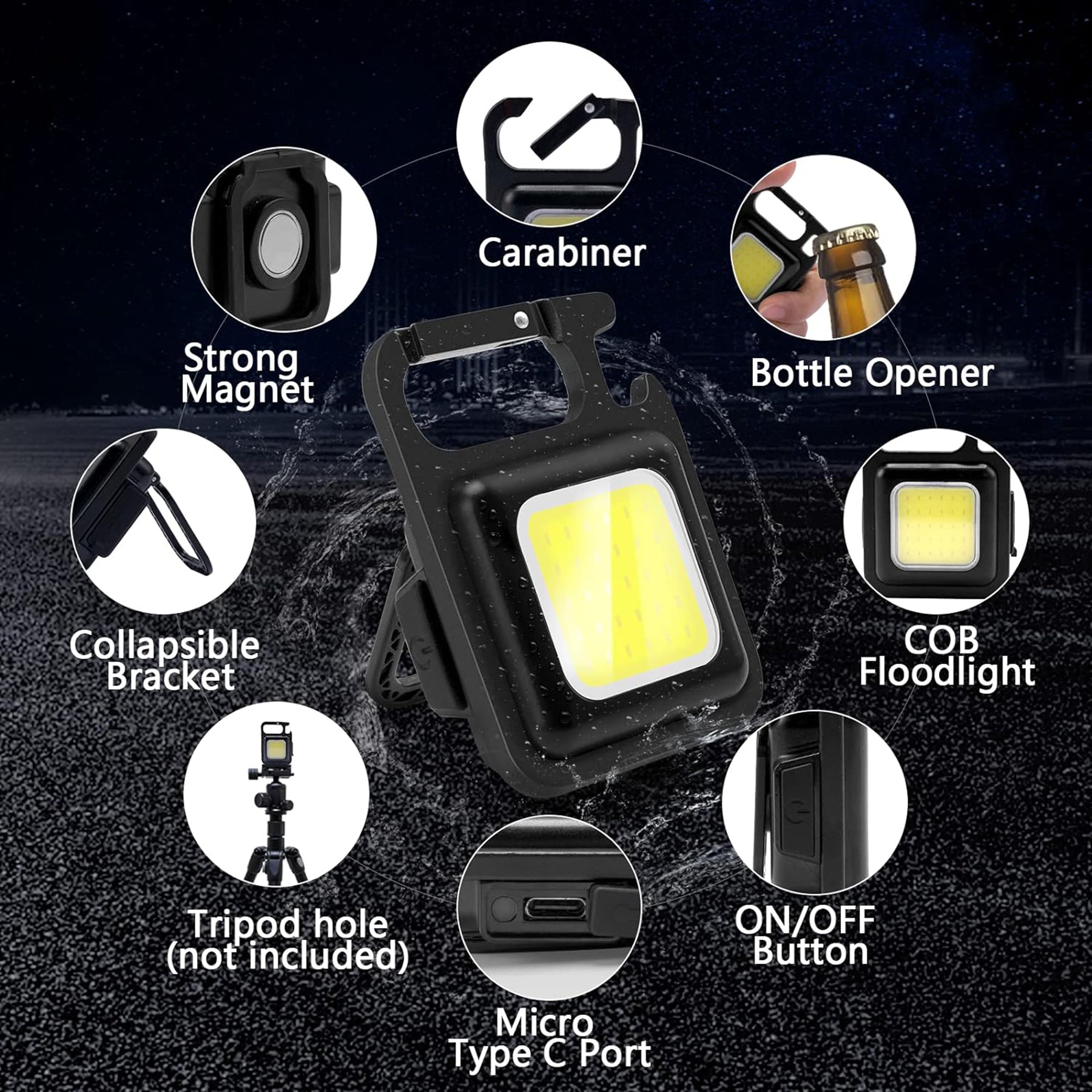 SUPSAW193 COB Small Flashlights