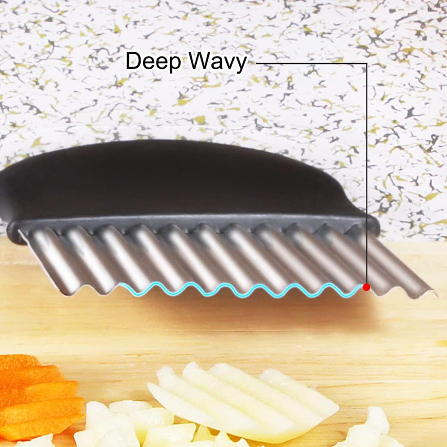 SUPSAW225  French Fry Slicer Stainless Steel Crinkle Cutters