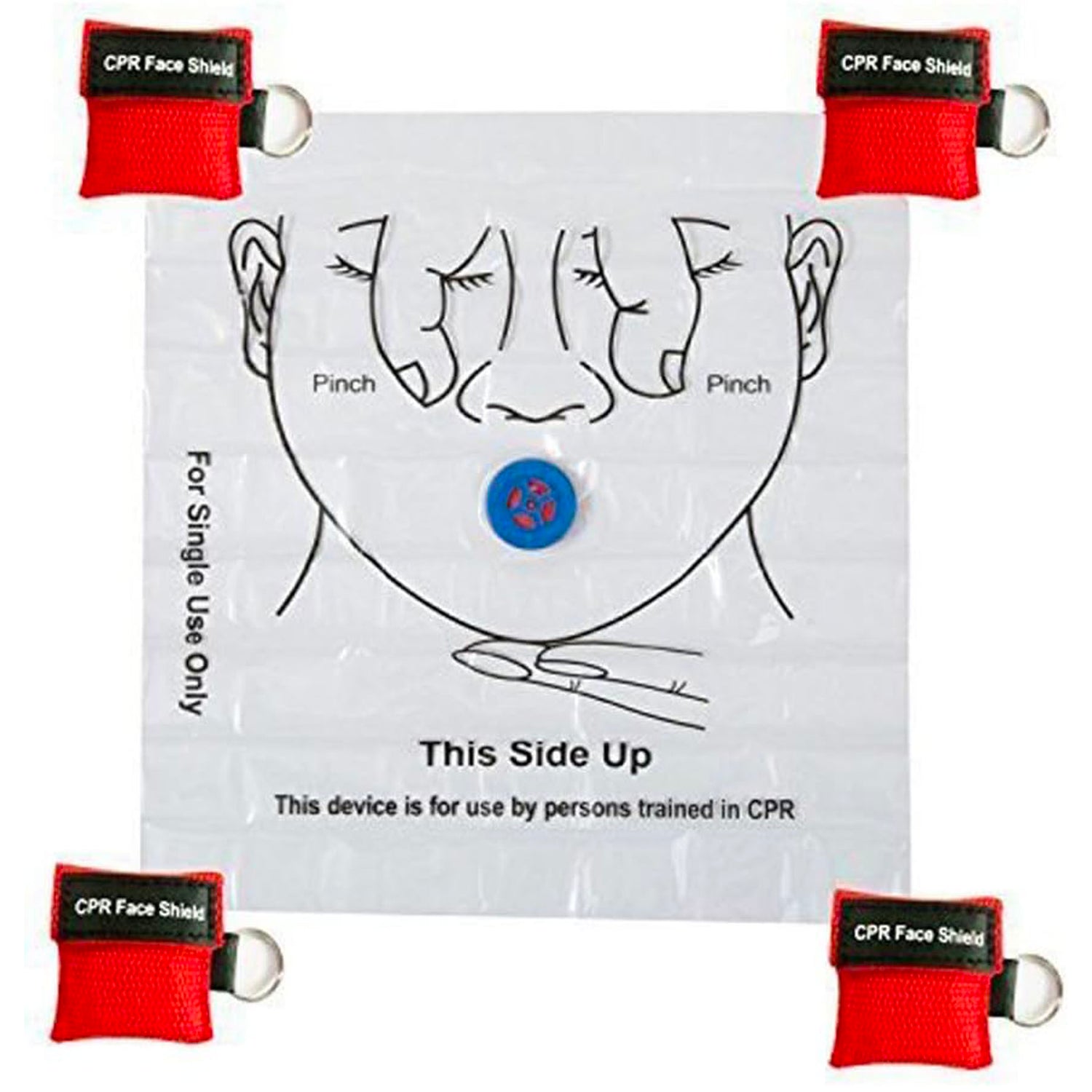 SUPSAW88 CPR Face Shield Mask Keychain