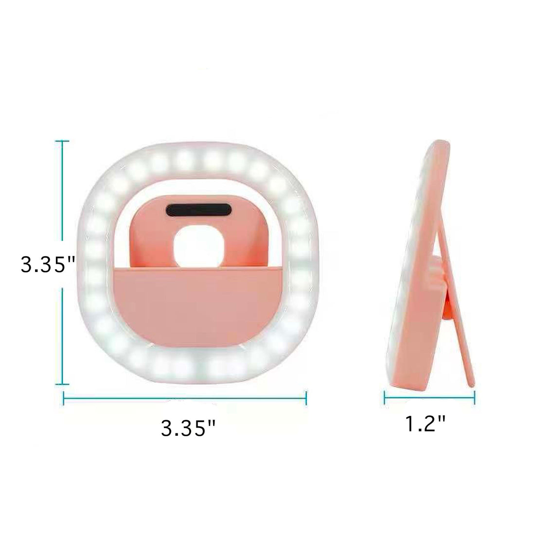 SUPSAW91 Square Selfie LED Light W/Clip