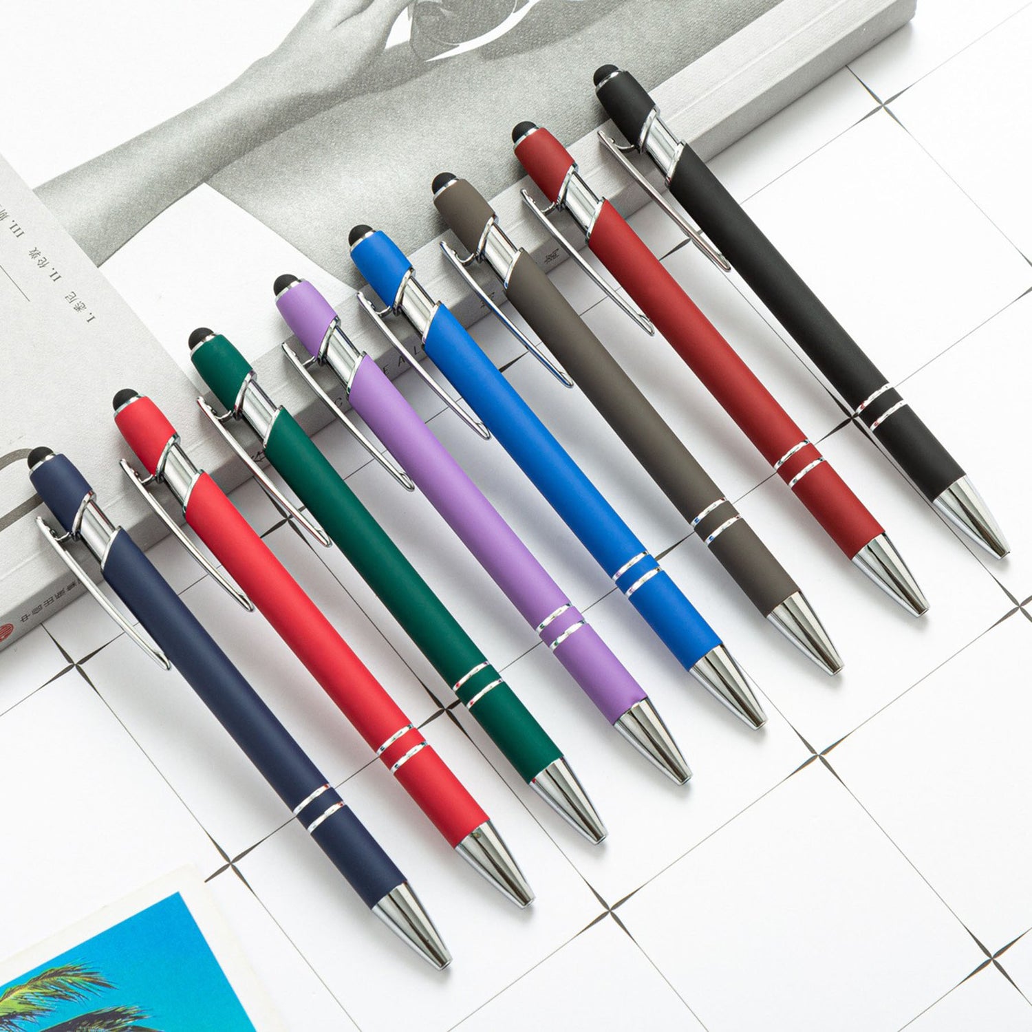 SUPSAW92 Soft Touch Aluminum Ballpoint Pen