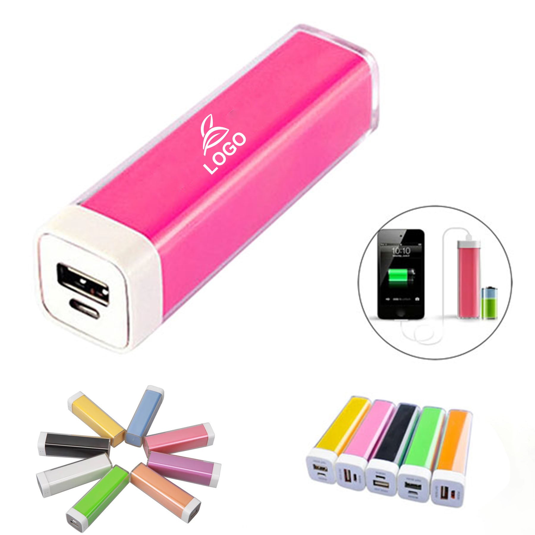 SUPSAW95 Small Lipstick Portable Charger 2200mAh