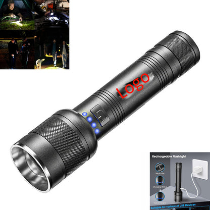 HUPSAZ10 Water Resistant Rechargeable Super Bright Flashlight