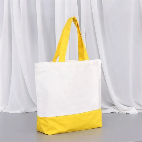 SUPSAZ010 Custom Two-Tone Canvas Tote Bag