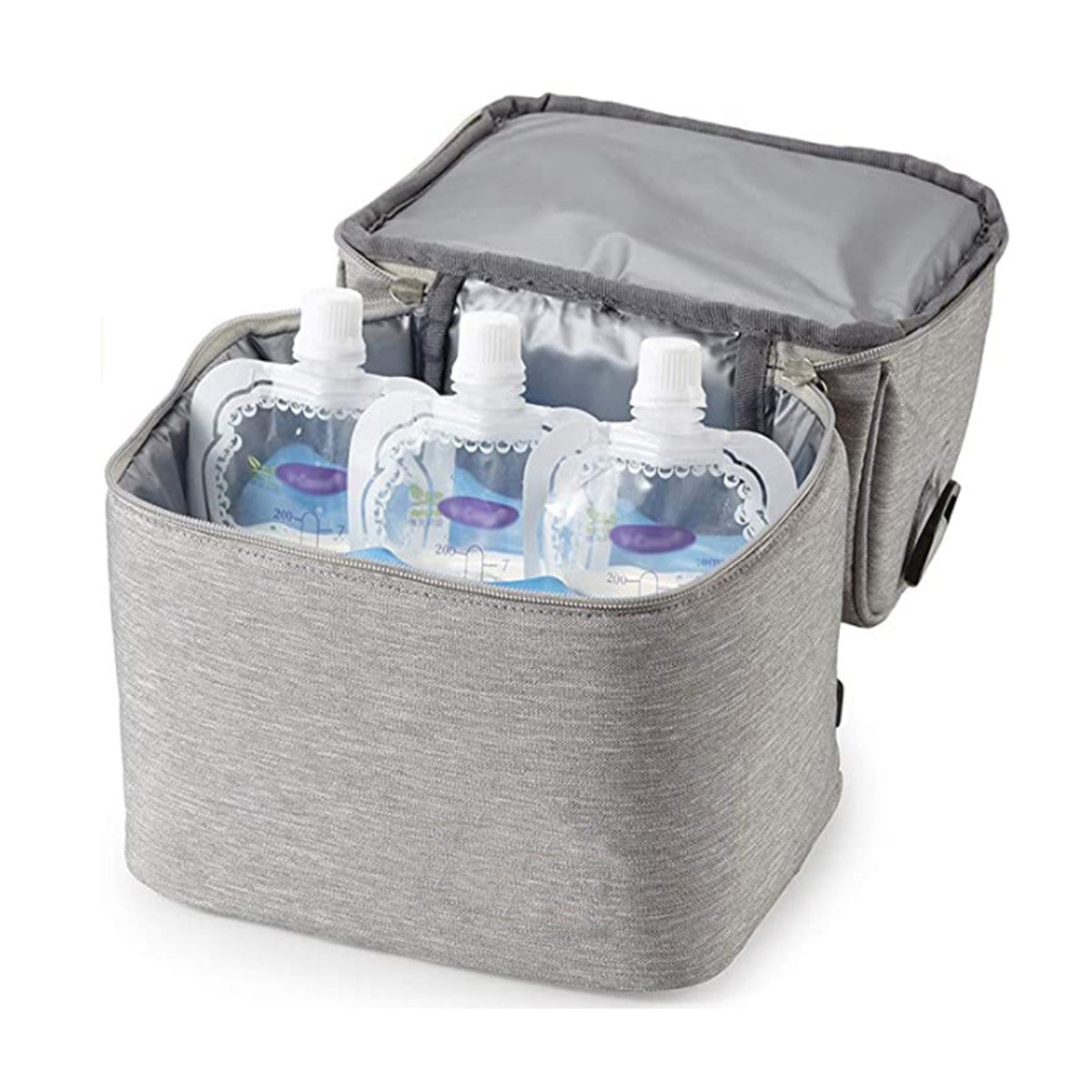 HUPSAZ46 Double Layer Breast Milk Baby Bottle Cooler Bag