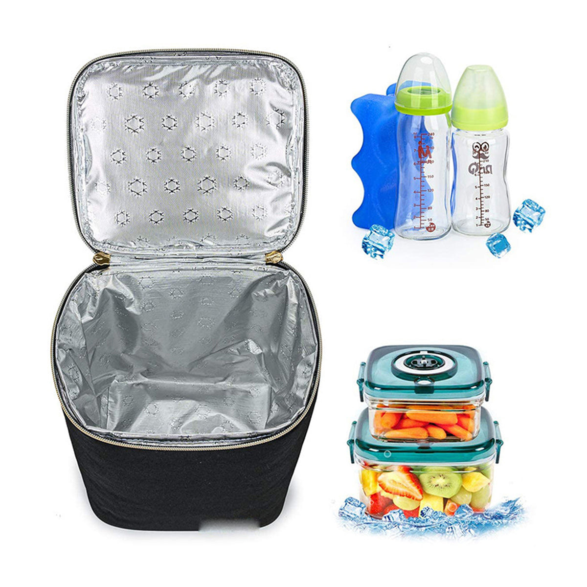 HUPSAZ49 Baby Bottle Cooler Bag Suitable for Nursing Mom Daycare