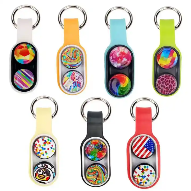 SUPSBL02 Custom Magnetic Fidget Hand Spinner Toys Keychain