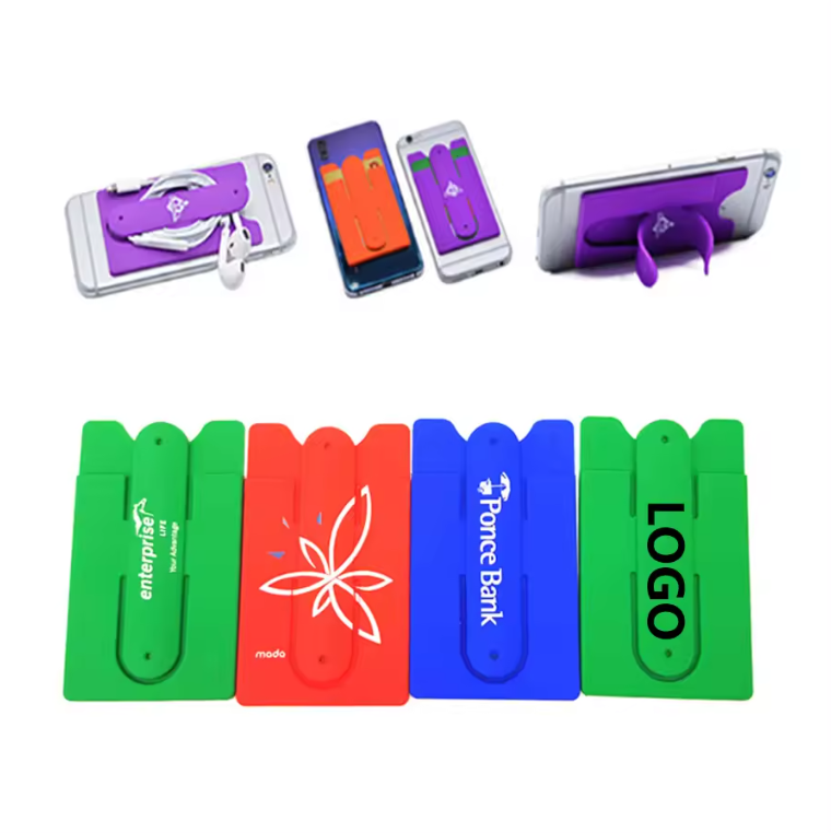 SUPSBL106 Silicone Phone Wallet With Stand