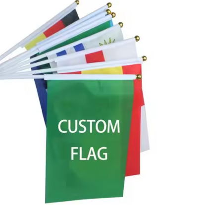 SUPSBL135 12&quot; x 8&quot; Hand Waving Flag Banner