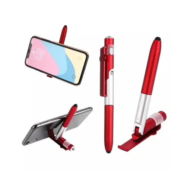 SUPSBL14 4 in 1 LED Phone Holder Touch Screen Light Ballpoint Pens