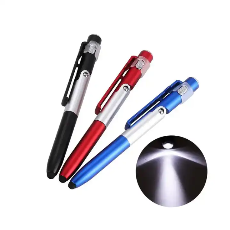 SUPSBL14 4 in 1 LED Phone Holder Touch Screen Light Ballpoint Pens