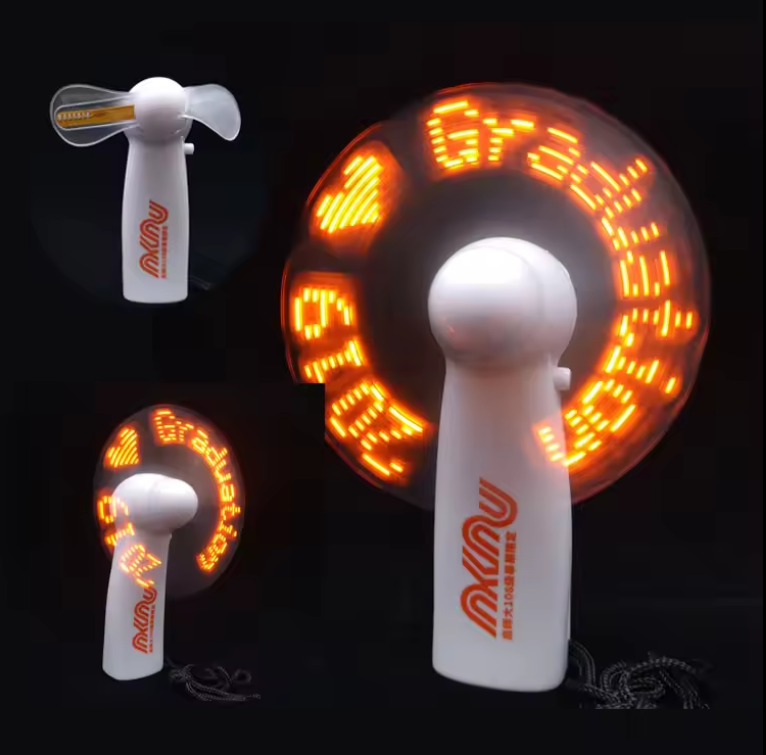 SUPSBL147 Message Editable Mini Flash LED Fan