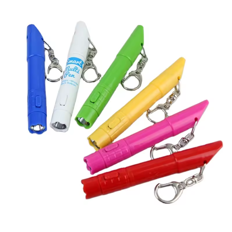 SUPSBL148 Multi-function Flashlight Whistle Ballpoint Pen