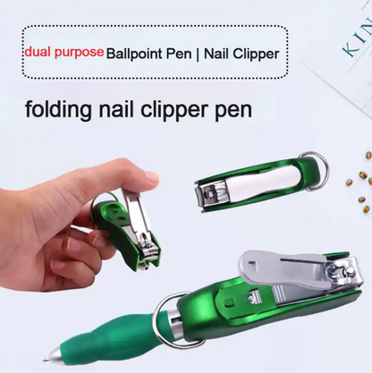 SUPSBL15 Folding Ballpoint Pen with Nail Clipper