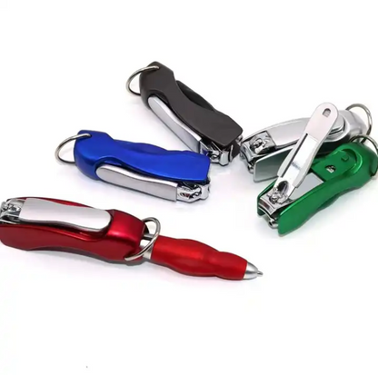 SUPSBL15 Folding Ballpoint Pen with Nail Clipper