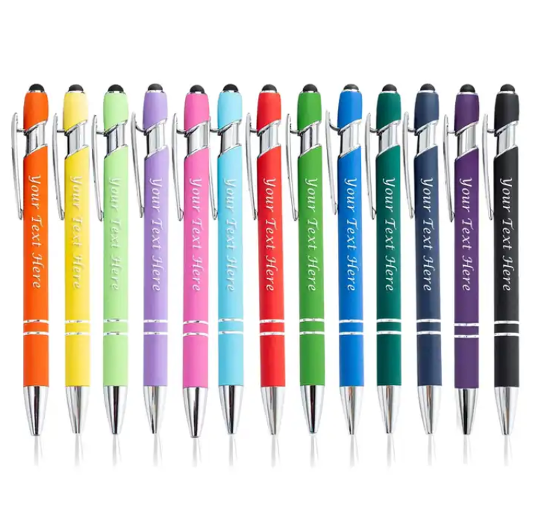 SUPSBL18 Rubberized Soft Stylus Metal Ballpoint Pen