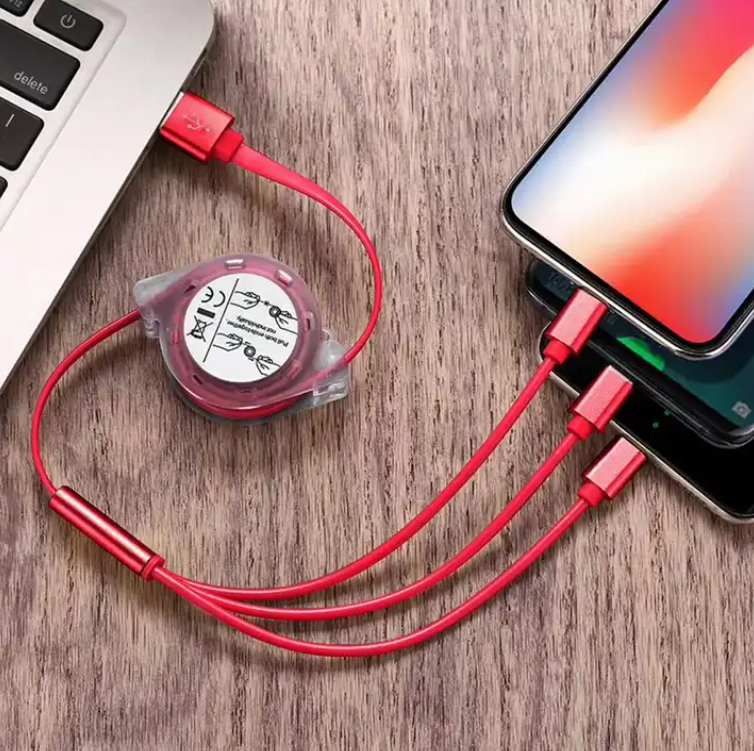 SUPSBL19 3 in 1 Retractable Charging Cable