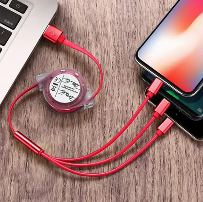 SUPSBL19 3 in 1 Retractable Charging Cable