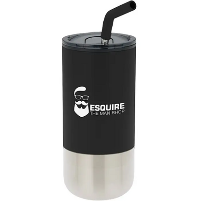 SUPSBL52 16 Oz. Double Wall Tumbler with Straw