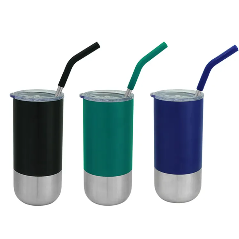 SUPSBL52 16 Oz. Double Wall Tumbler with Straw