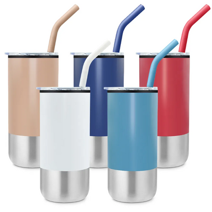 SUPSBL52 16 Oz. Double Wall Tumbler with Straw