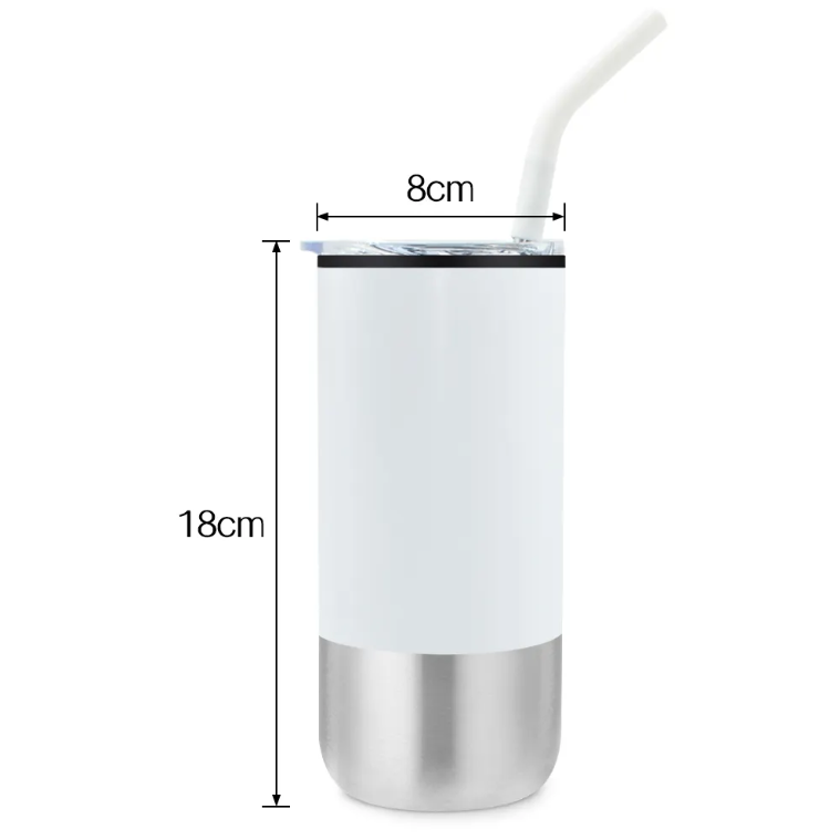 SUPSBL52 16 Oz. Double Wall Tumbler with Straw