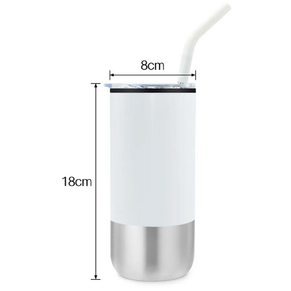 SUPSBL52 16 Oz. Double Wall Tumbler with Straw