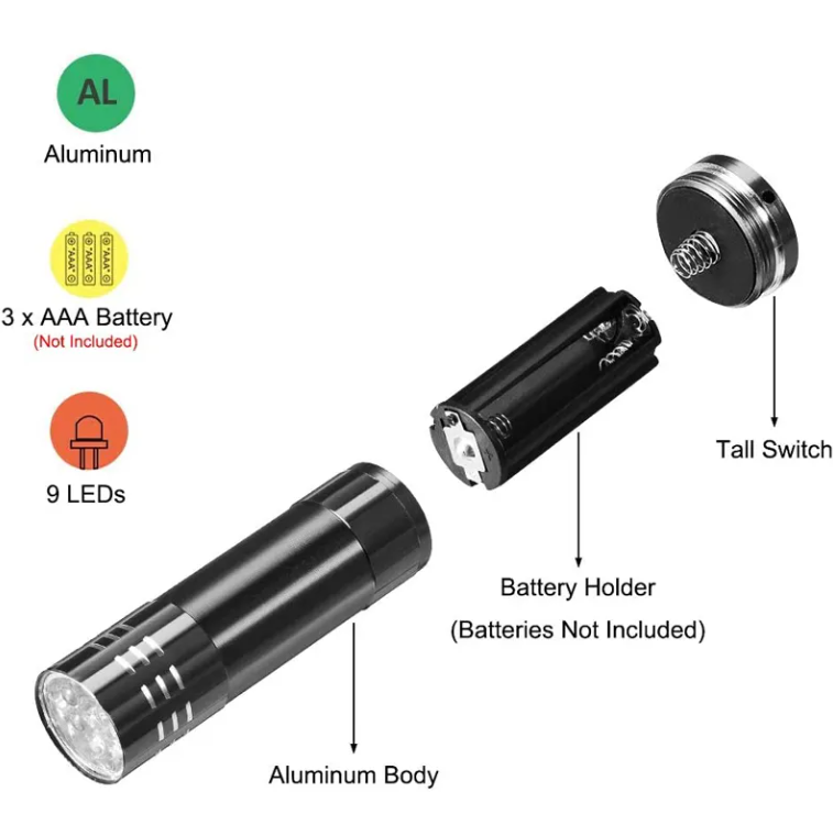 SUPSBL61 Aluminium-LED-Taschenlampe