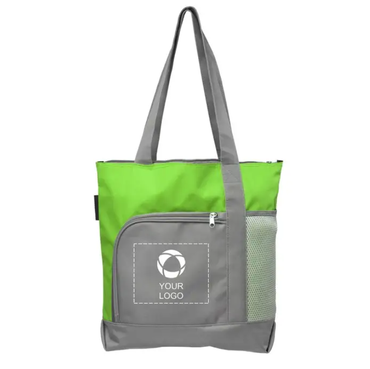 SUPSBL62 Sport Beach Two Tone Zipper Tote Bag