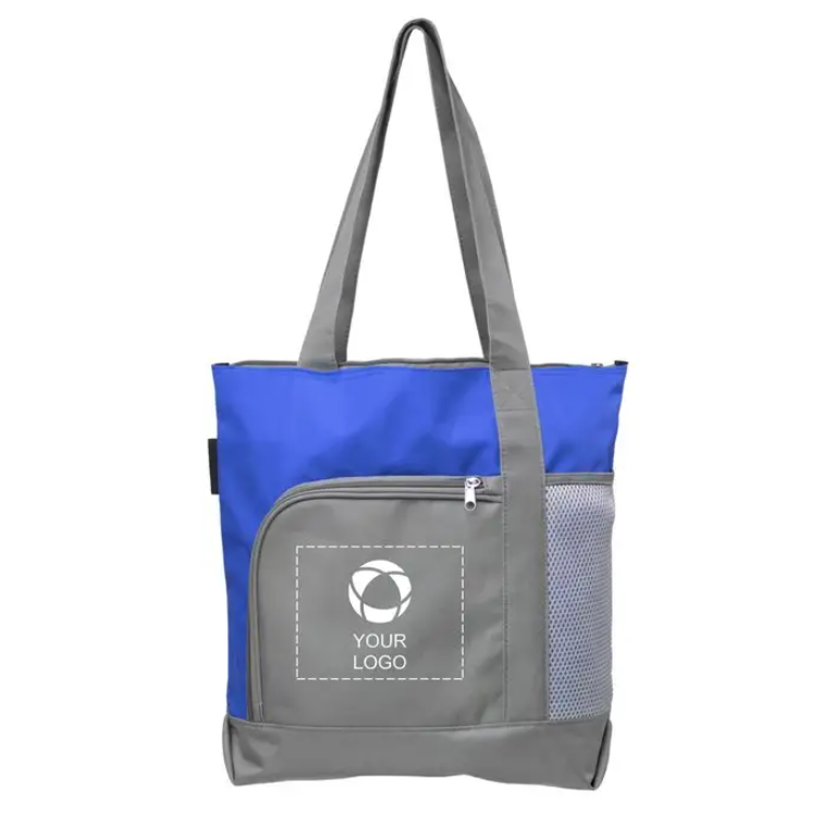 SUPSBL62 Sport Beach Two Tone Zipper Tote Bag