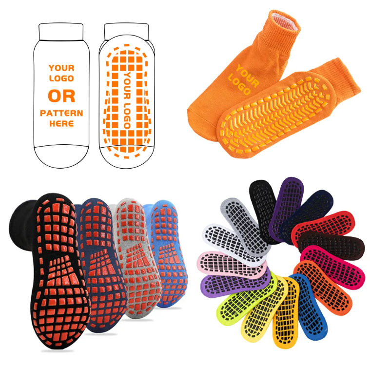 SUPSBL65 Anti-Skid Pilate Grip Medical Socks