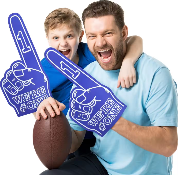 SUPSBL81 Cheering Hands Foam Fingers