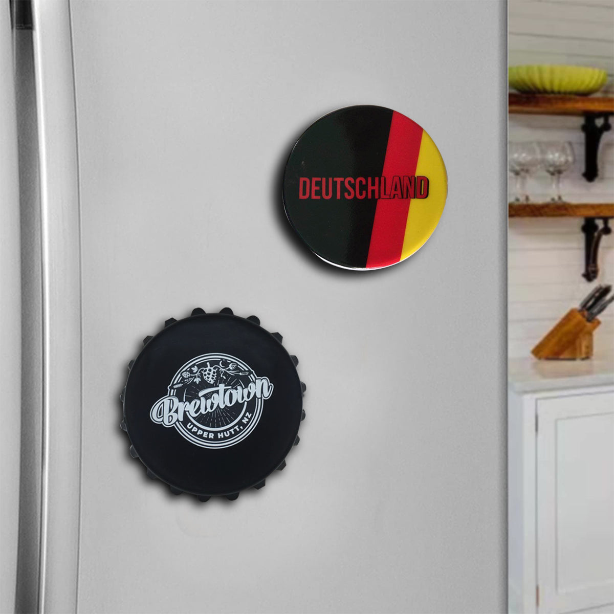 SUPSBY04 Bierdeckel-Kühlschrankmagnet-Flaschenöffner 2-in-1